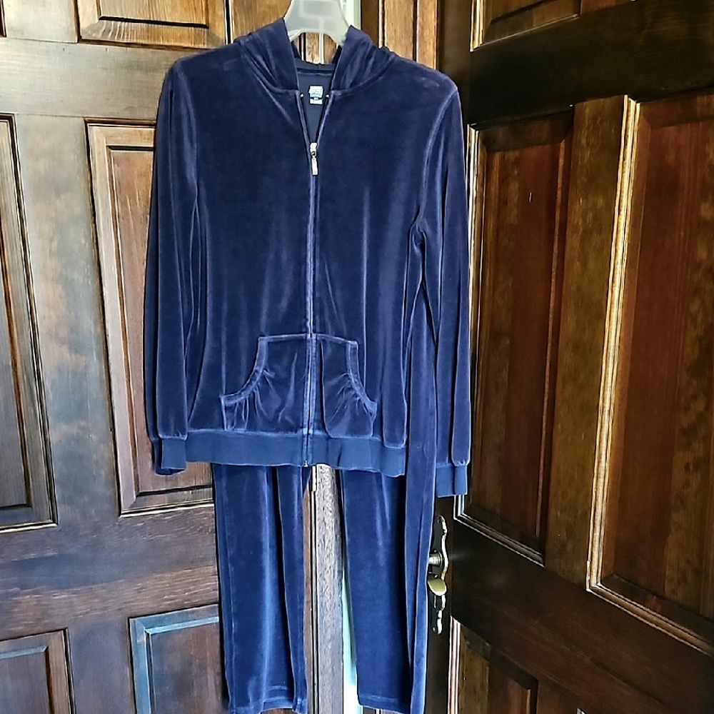 Velour 2 piece Track Suit